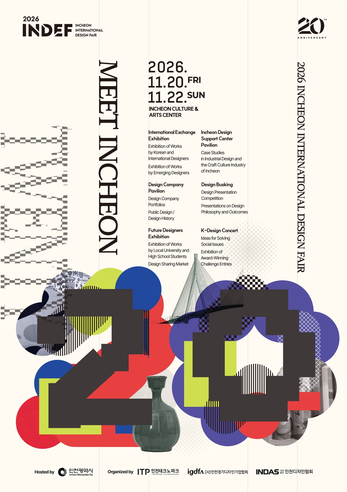 Poster for the 20th Incheon International Design Fair (2026)